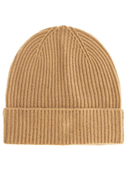 💕 Zwillingsherz Mütze "Ribbon Pattern" 100 % Kaschmir Umschlag Camel