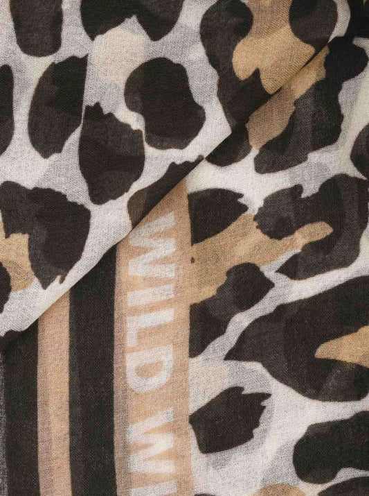 💕 Zwillingsherz Dreieckstuch Viereck "Classic Leo" Modal Beige