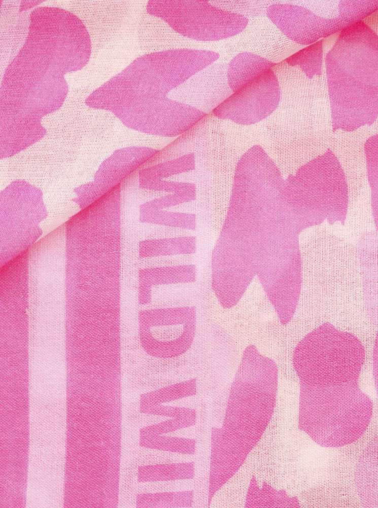 💕 Zwillingsherz Dreieckstuch Viereck "Classic Leo" Modal Neonpink