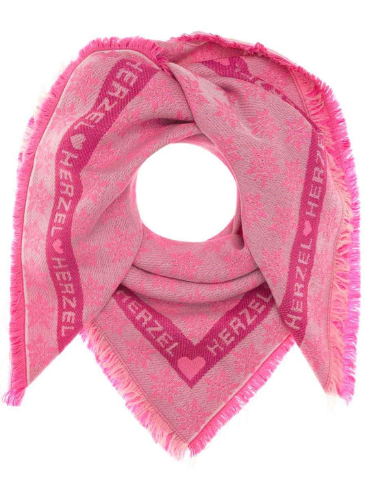 💕 Zwillingsherz Dreieckstuch Viereck "Lavea" Wiesnzeit Rosa