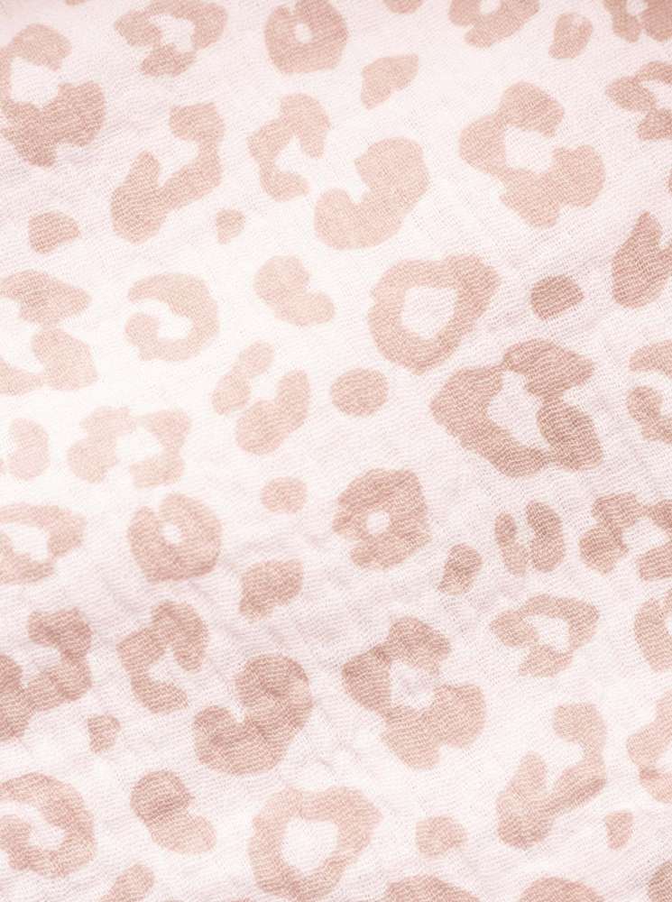💕 Zwillingsherz Dreieckstuch "Leo & Colors" Musselin Viereck Rosa
