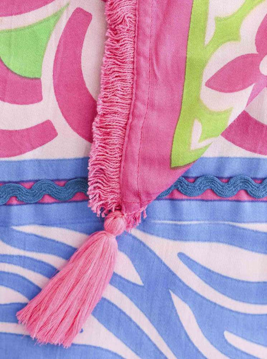 💕 Zwillingsherz Dreieckstuch "Soft Animal Print" Rosa Viereck Bambus nachhaltig organic