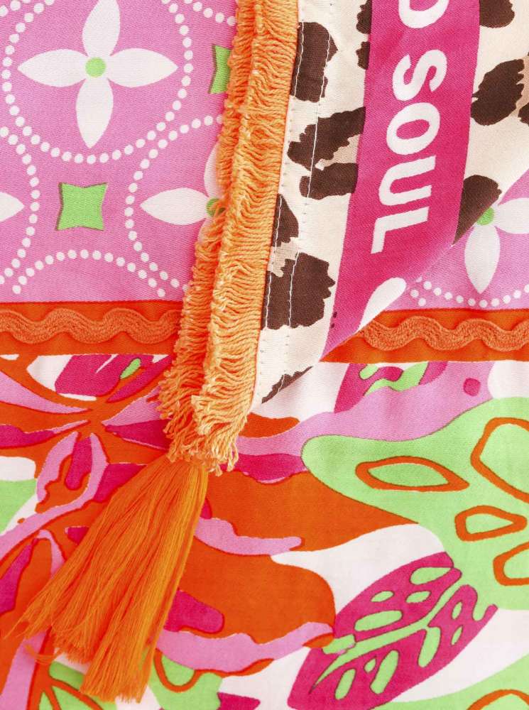 💕 Zwillingsherz Dreieckstuch "Wild Summer Dschungel" Viereck Multi Bambus nachhaltig organic