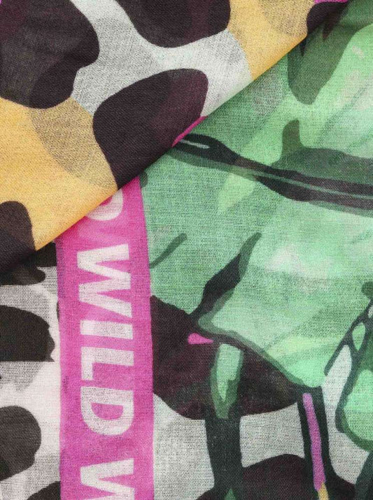 💕 Zwillingsherz Dreieckstuch Viereck "Wild Tucan" Modal Bunt