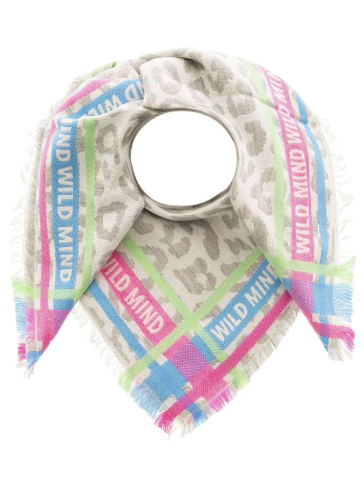 💕 Zwillingsherz Dreieckstuch Viereck "Wild Mind" Wolle Blau
