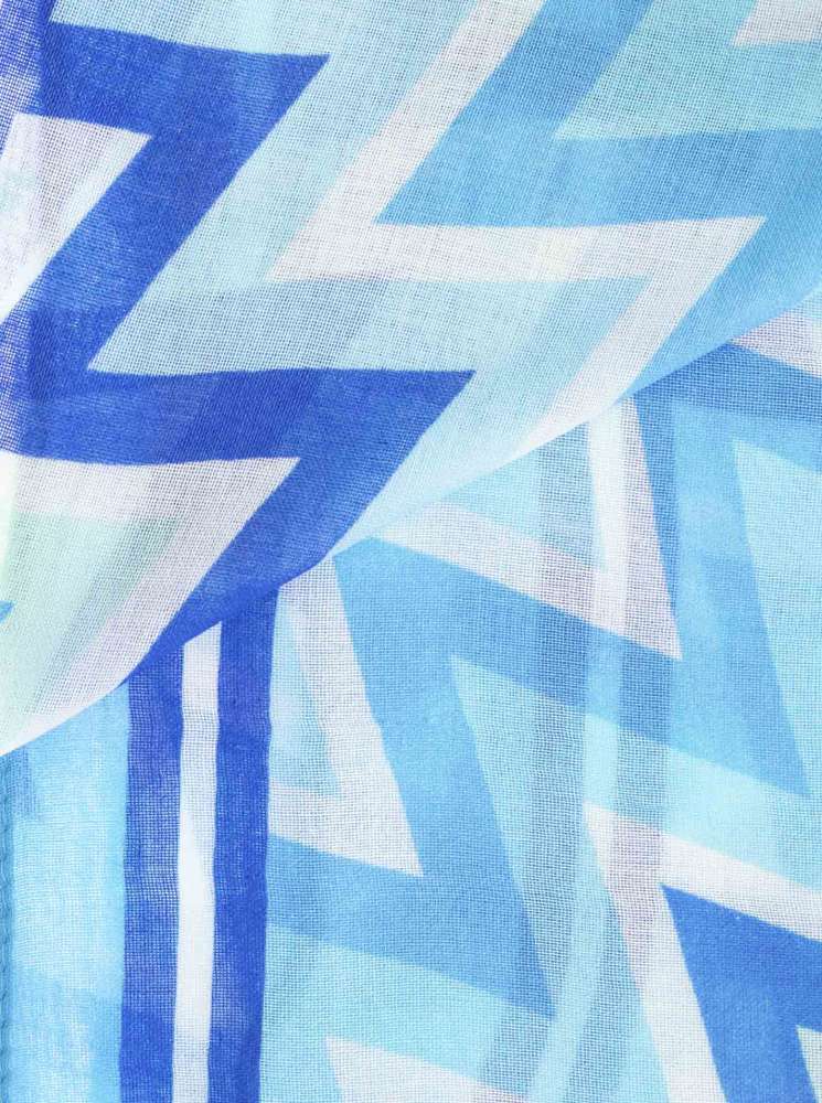 💕 Zwillingsherz Dreieckstuch "Zickzack Classic" leichtes Viereck Blau