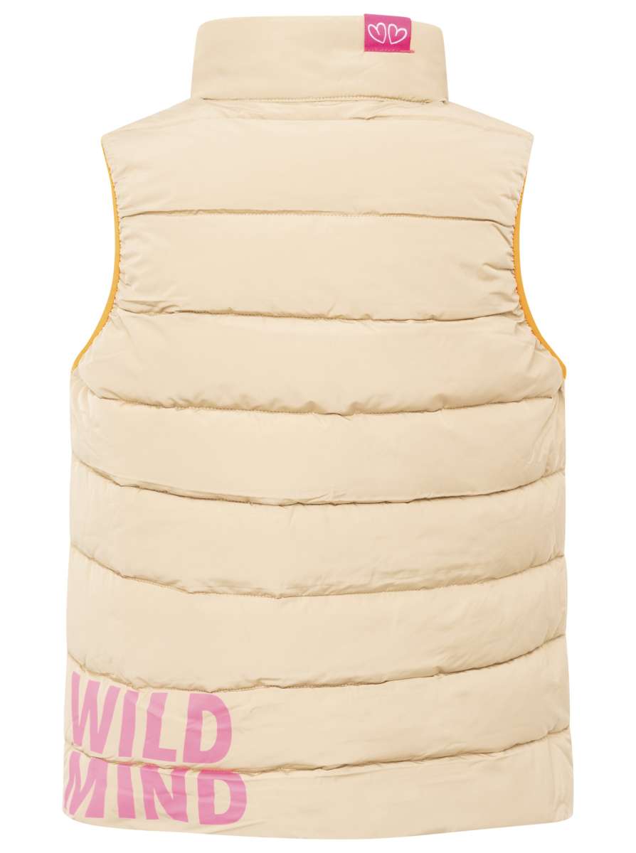 💕 Zwillingsherz Wendeweste "Leo Strandpink" Kurz Weste Beige