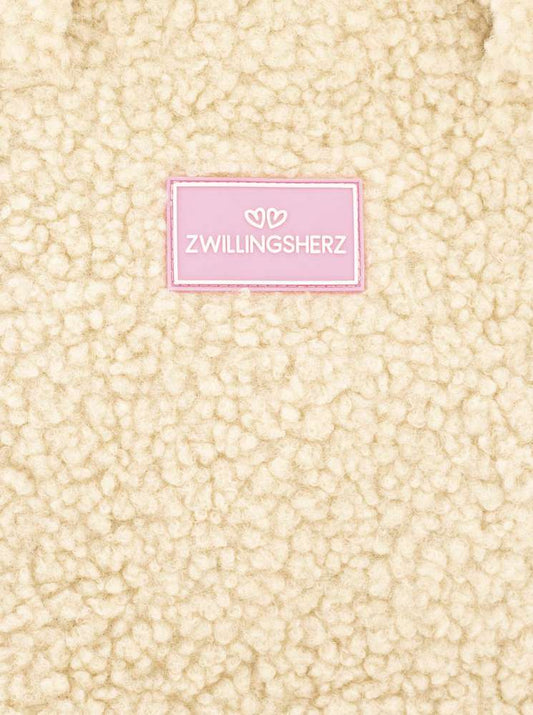 💕 Zwillingsherz XXL Shopper Teddy "Patch" Beige