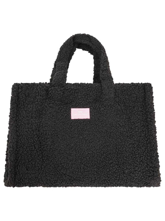 💕 Zwillingsherz XXL Shopper Teddy "Patch" Schwarz