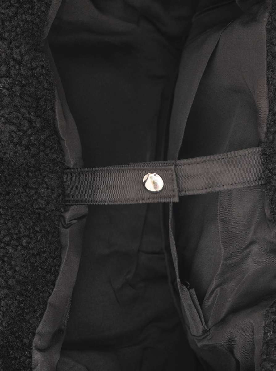 💕 Zwillingsherz XXL Shopper Teddy "Patch" Schwarz