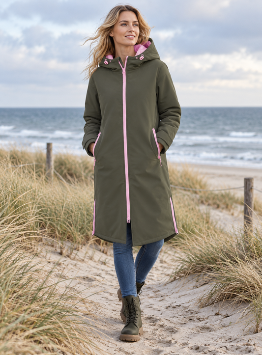 💕 Zwillingsherz Oversize "Windjacke ZH" Windmantel Khaki