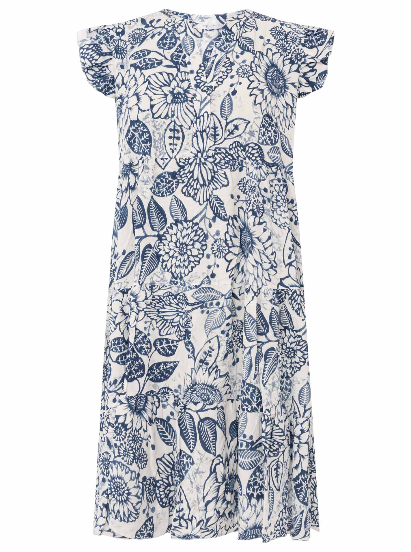 💕 Zwillingsherz Kleid "Flowers" Blau