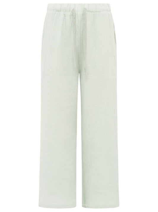 💕 Zwillingsherz Hose Musselin "Uni" Sommerhose Salbei