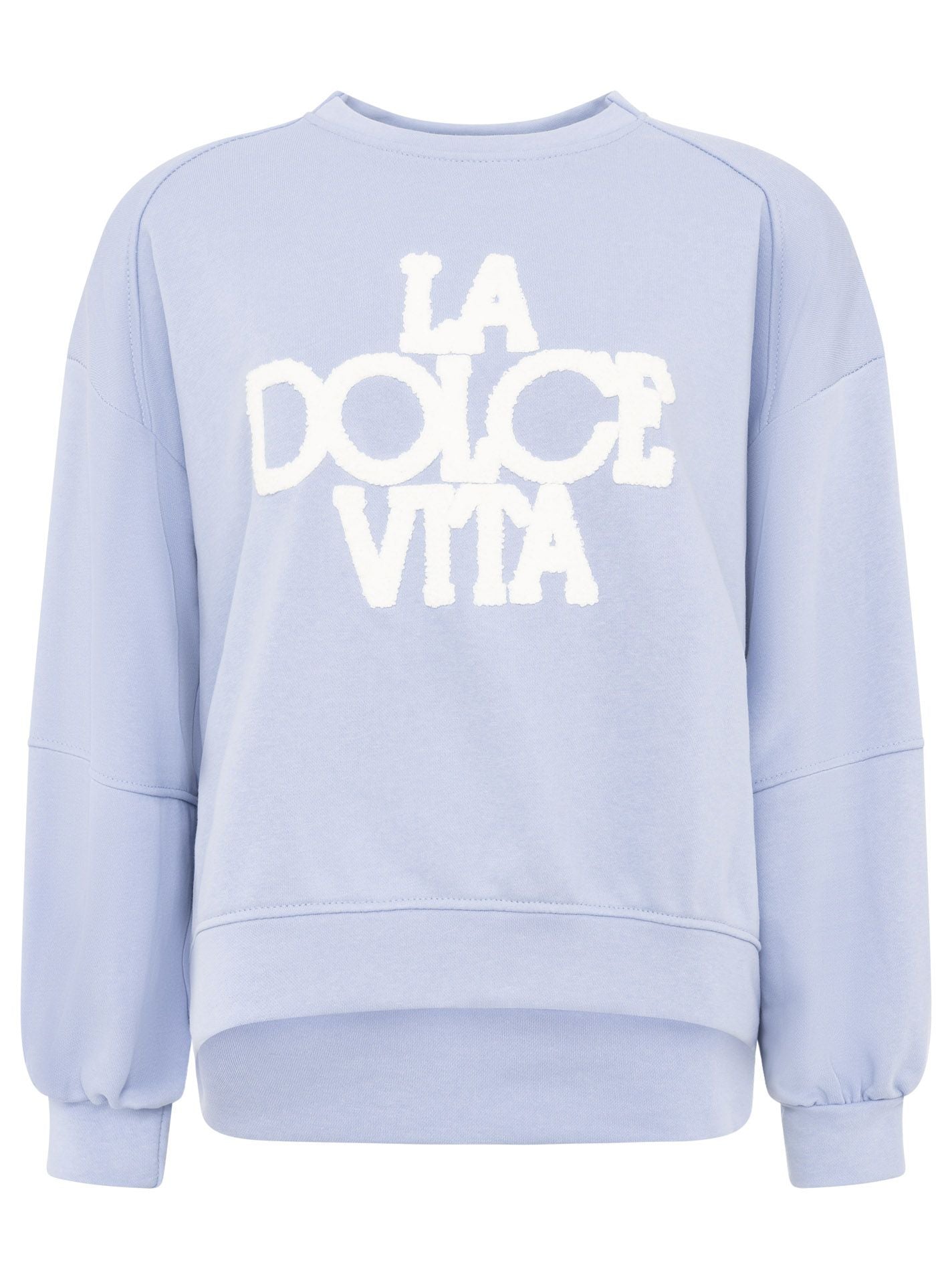 💕 Zwillingsherz Sweatshirt "La Dolce Vita" Sweater Blau
