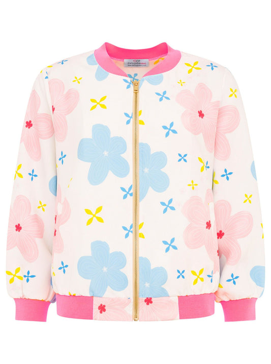 💕 Zwillingsherz Blouson Jacke "Summer Neon Flower" Pink
