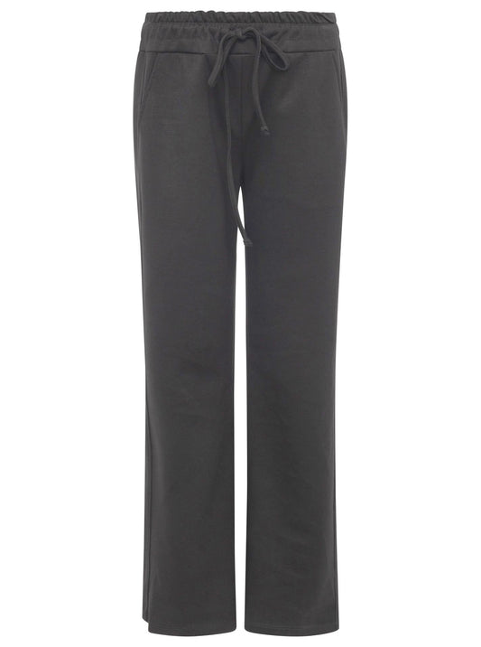 💕 Zwillingsherz Hose "Loungewear" Viskose Uni Schwarz