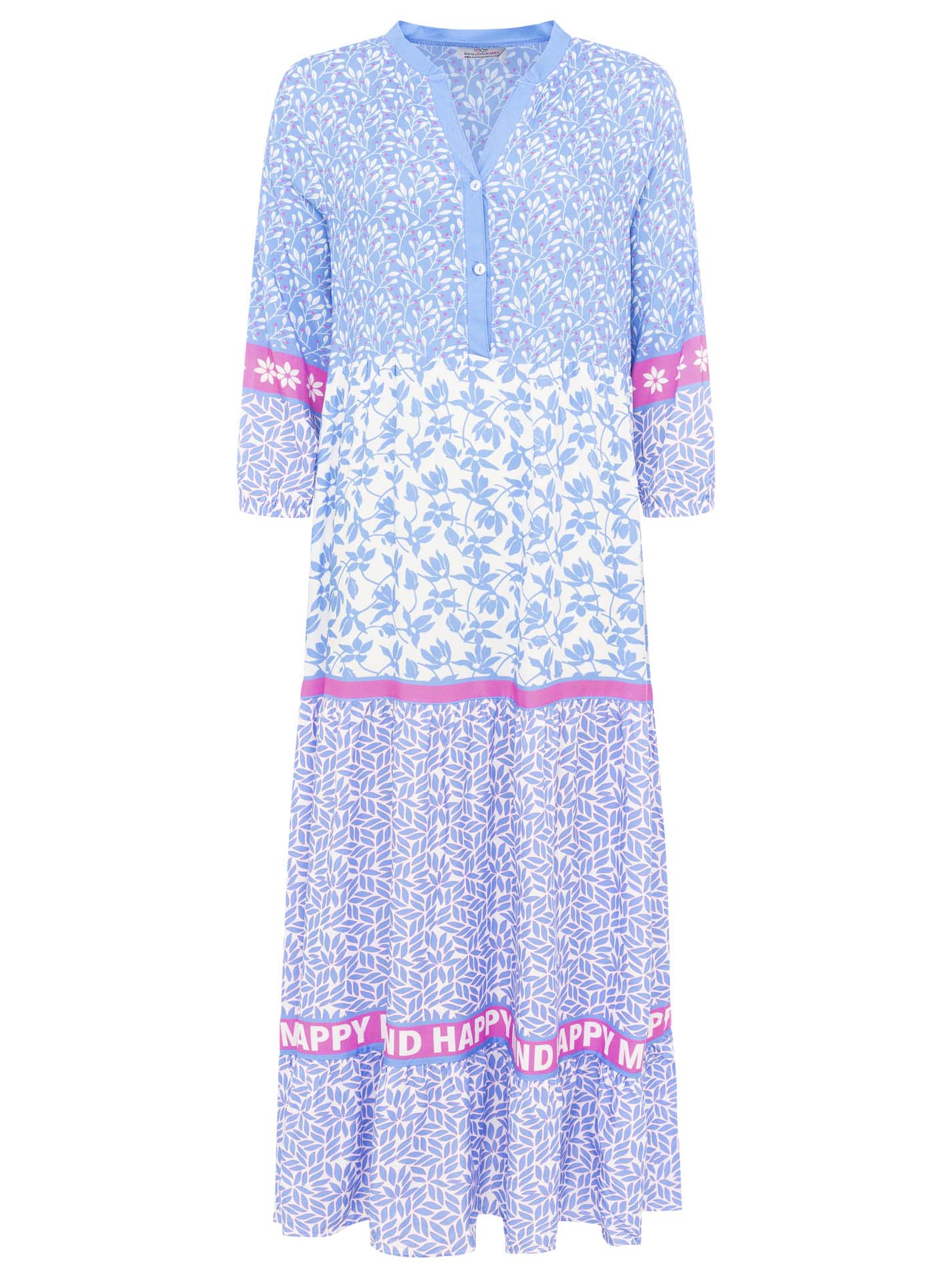 💕 Zwillingsherz Maxikleid "Happy Mind" Hellblau