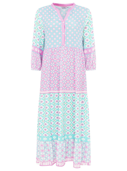 💕 Zwillingsherz Maxikleid "Positive Vibes" Mint