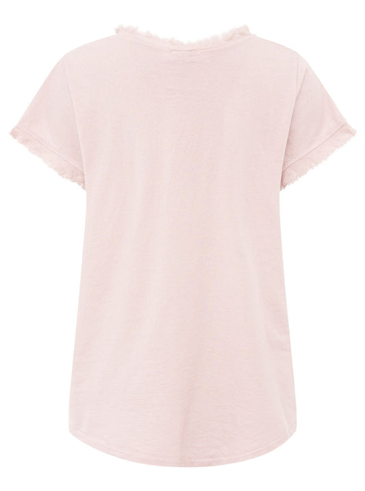 💕 Zwillingsherz Shirt Leinen "Summer Style" Rosa