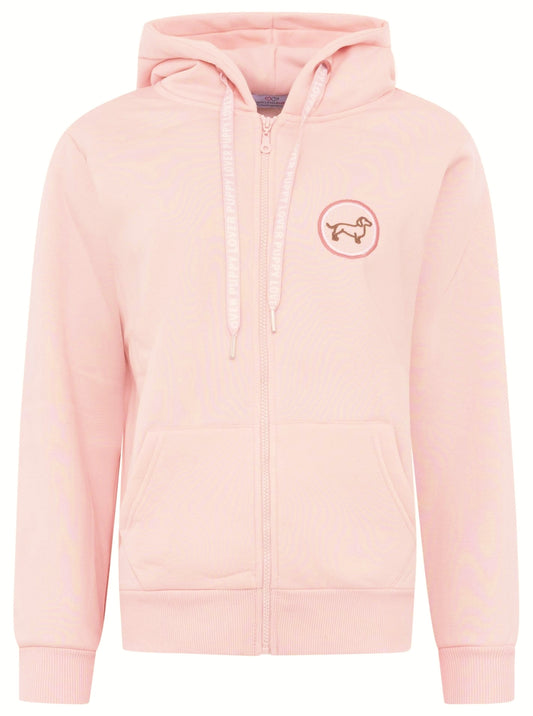 💕 Zwillingsherz Hoodiejacke "Puppy Love Forever" Rosa