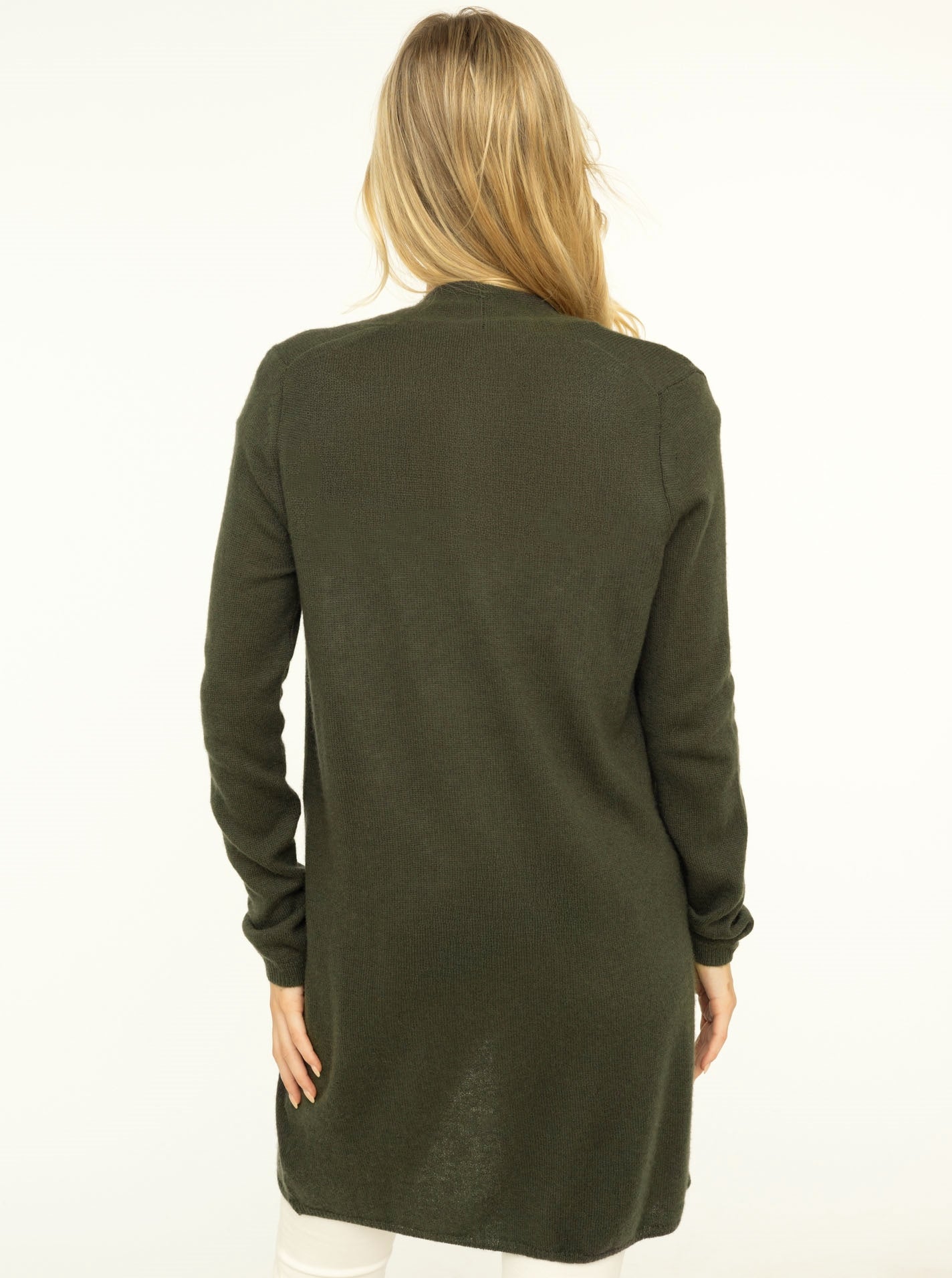 💕Zwillingsherz Strickjacke "Graz" 100 % Kaschmir Loose Knit Olive