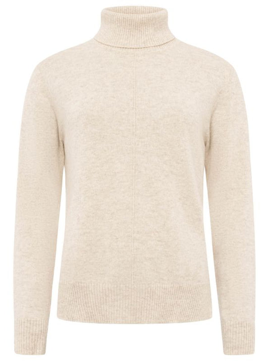 💕 Zwillingsherz Pullover Pulli Rolli Rollkragenpullover 100 % Kaschmir "High Neck" Hellbeige