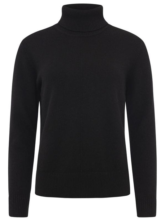 💕 Zwillingsherz Pullover Pulli Rolli Rollkragenpullover 100 % Kaschmir "High Neck" Schwarz
