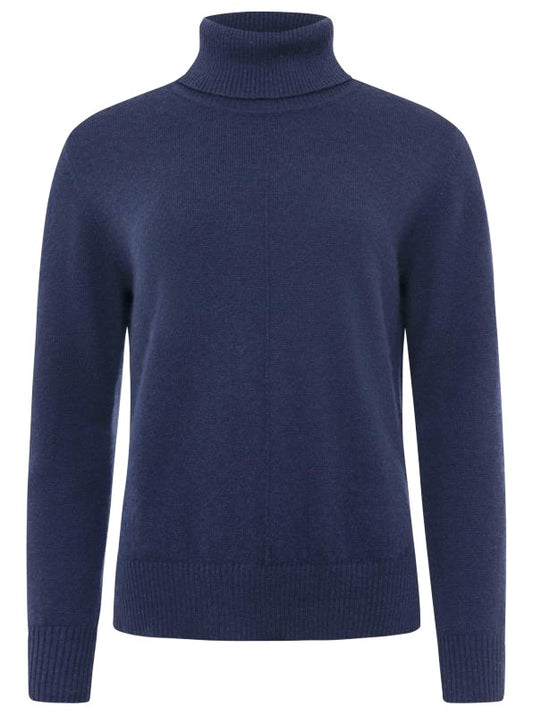 💕 Zwillingsherz Pullover Pulli Rolli Rollkragenpullover 100 % Kaschmir "High Neck" Navy