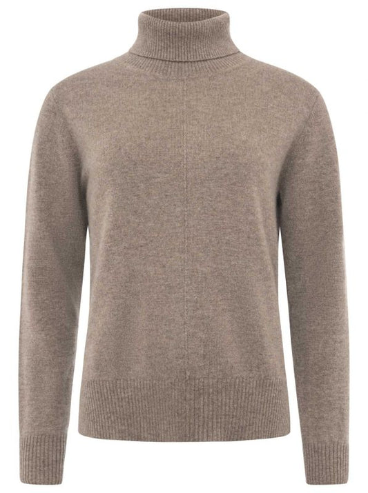 💕 Zwillingsherz Pullover Pulli Rolli Rollkragenpullover 100 % Kaschmir "High Neck" Braun