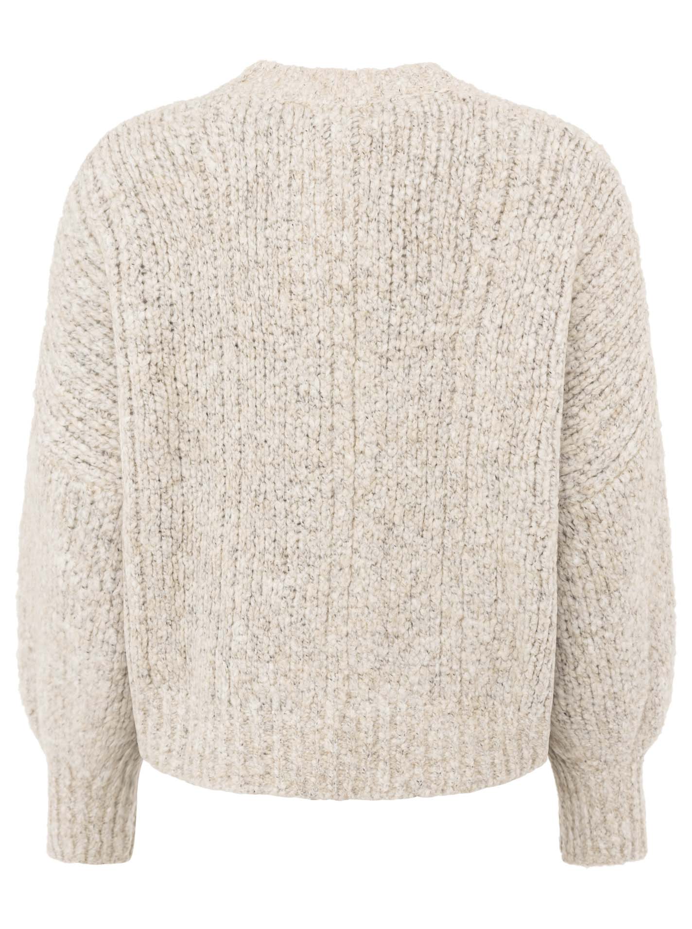 💕 Zwillingsherz Strickjacke Cardigan "Zopf" Alpaka Beige