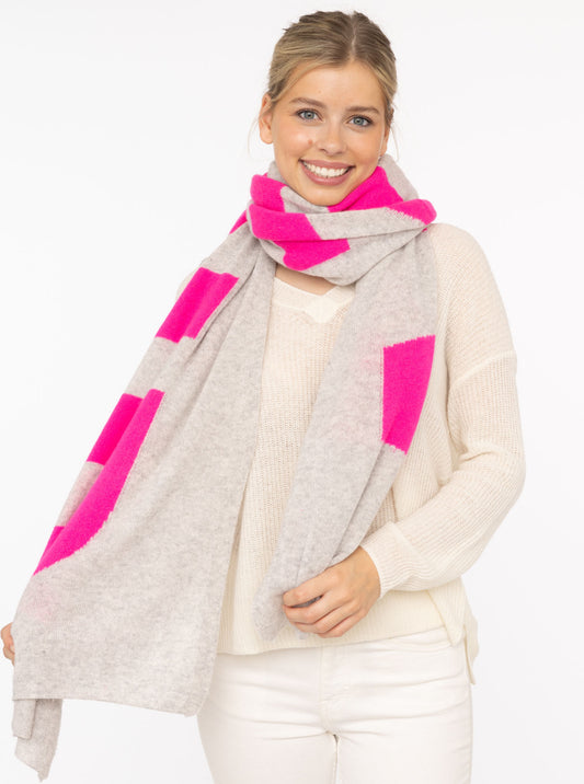 💕 Zwillingsherz XXL Schal "Amour" 100 % Cashmere Kaschmir Hellgrau