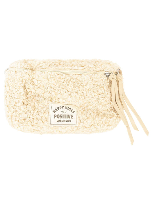 Crossbodybag Teddy "Good Vibes" Creme