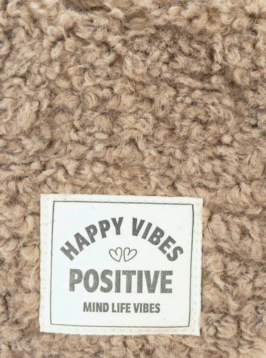 Crossbodybag Teddy "Good Vibes" Beige
