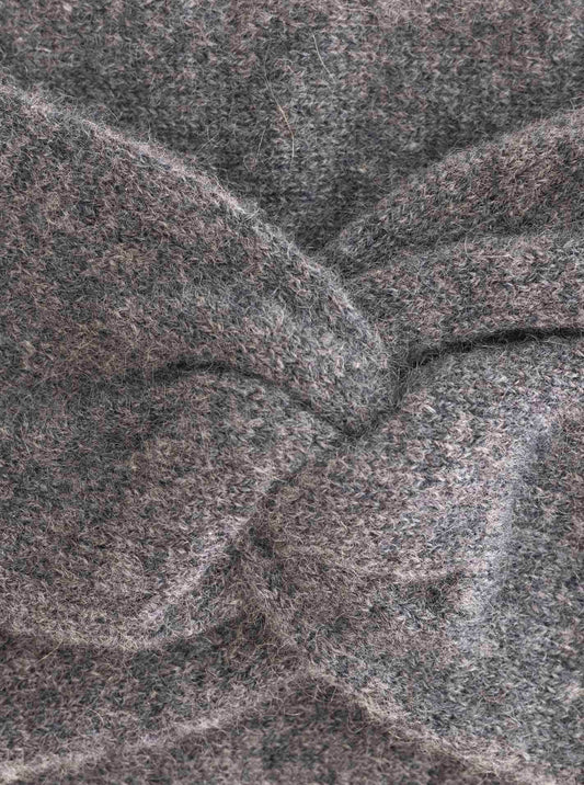 💕 Zwillingsherz Stirnband 100 % Cashmere "Knoten" Kaschmir Anthrazit