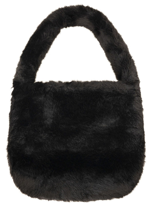 Beutel "Flausch Uni" Beuteltasche Schwarz