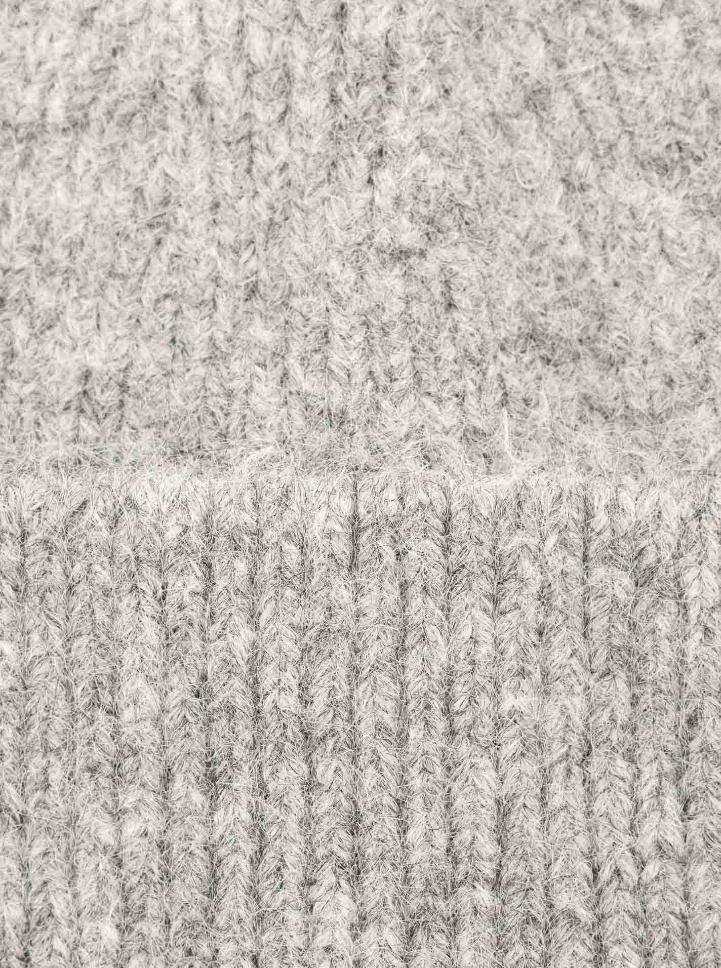 💕 Zwillingsherz Mütze "No Patch" Hellgrau