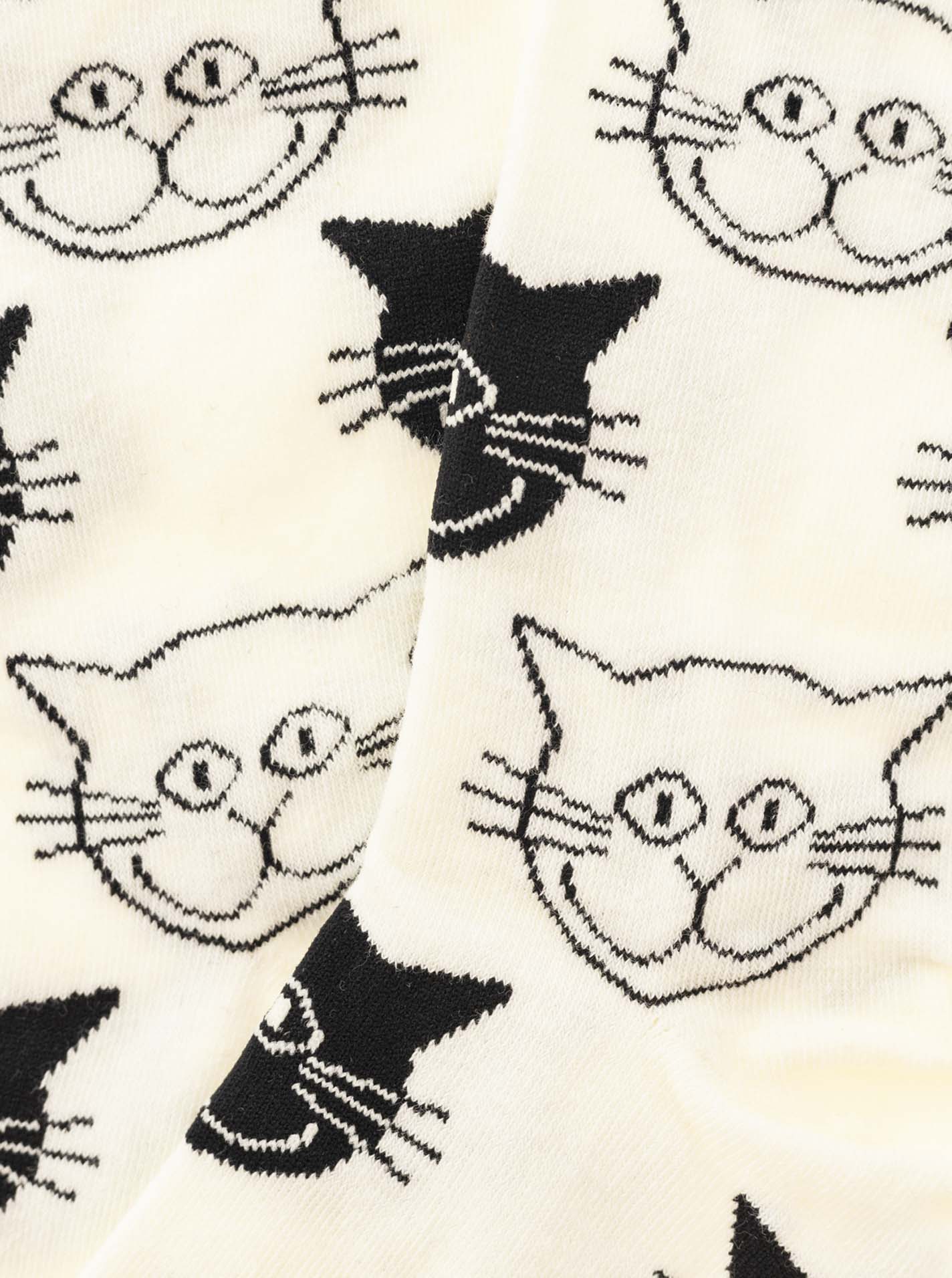 💕 Zwillingsherz Socken "Katzen" Weiß