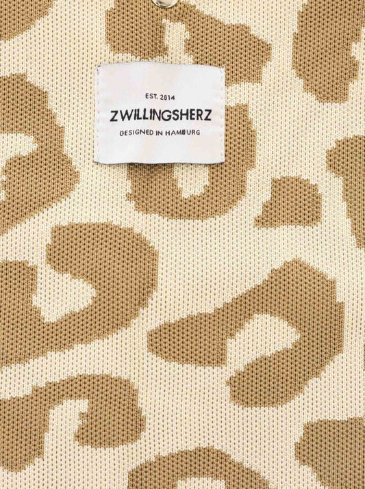 💕 Zwillingsherz XXL Shopper "Leo" Tasche Beige