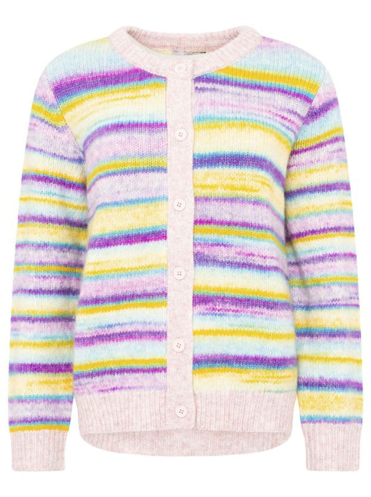 💕 Zwillingsherz Strickjacke Cardigan "Kleine Streifen" Bunt