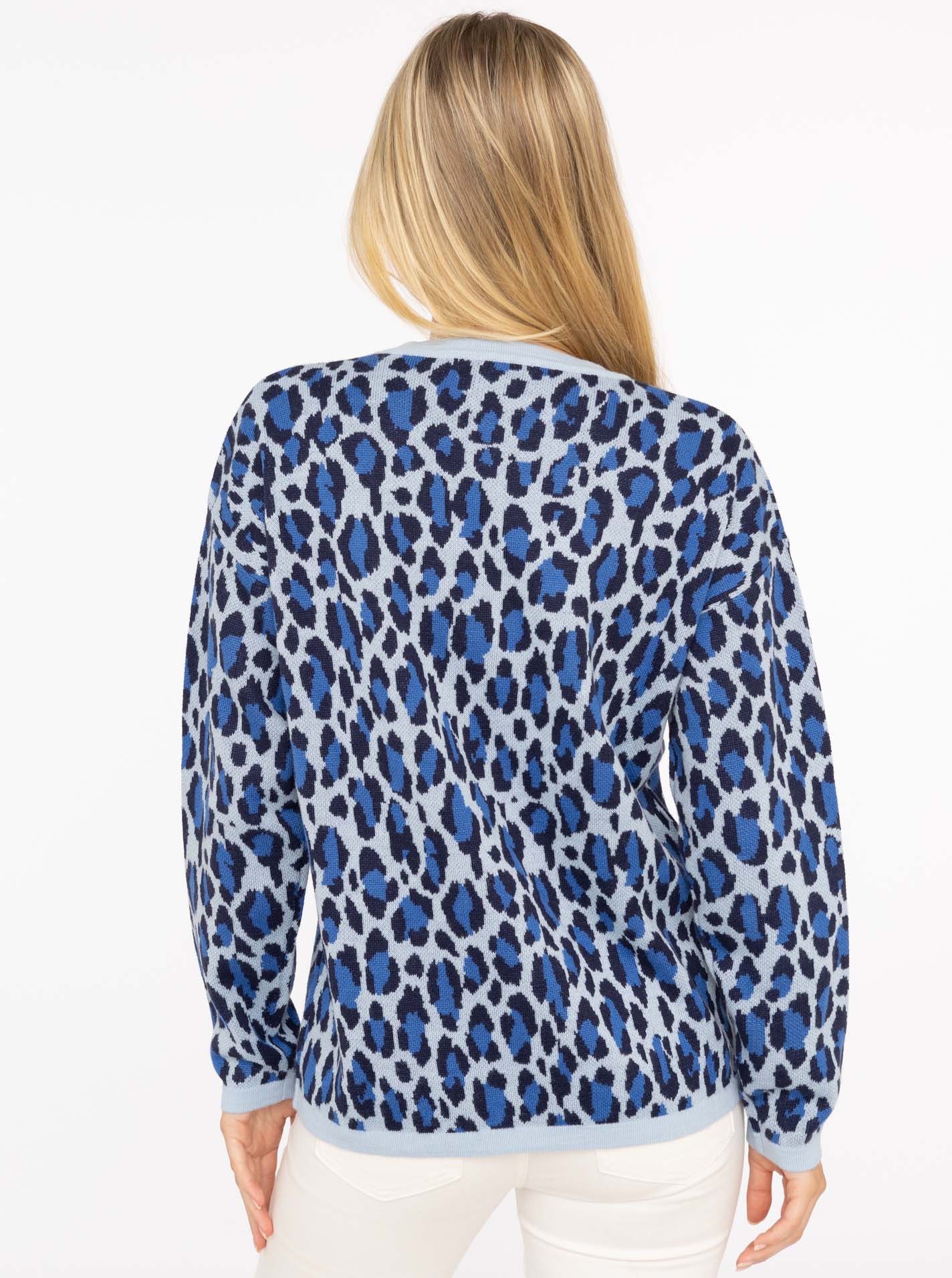 💕 Zwillingsherz Pullover Pulli "Wild Heart" Blau