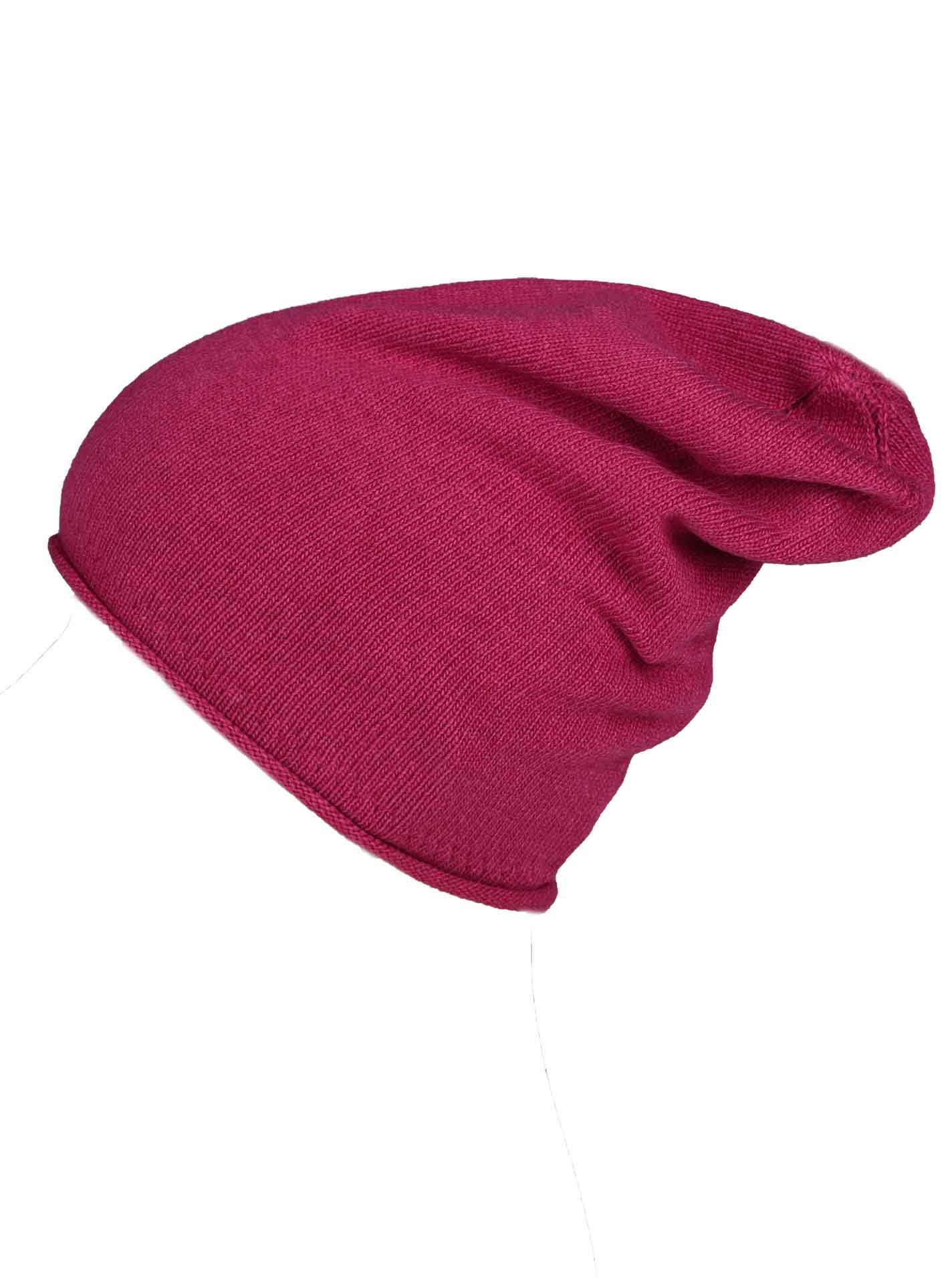 💕 Zwillingsherz Mütze "Classic" Blogger Beanie Wolle Fleece Beere