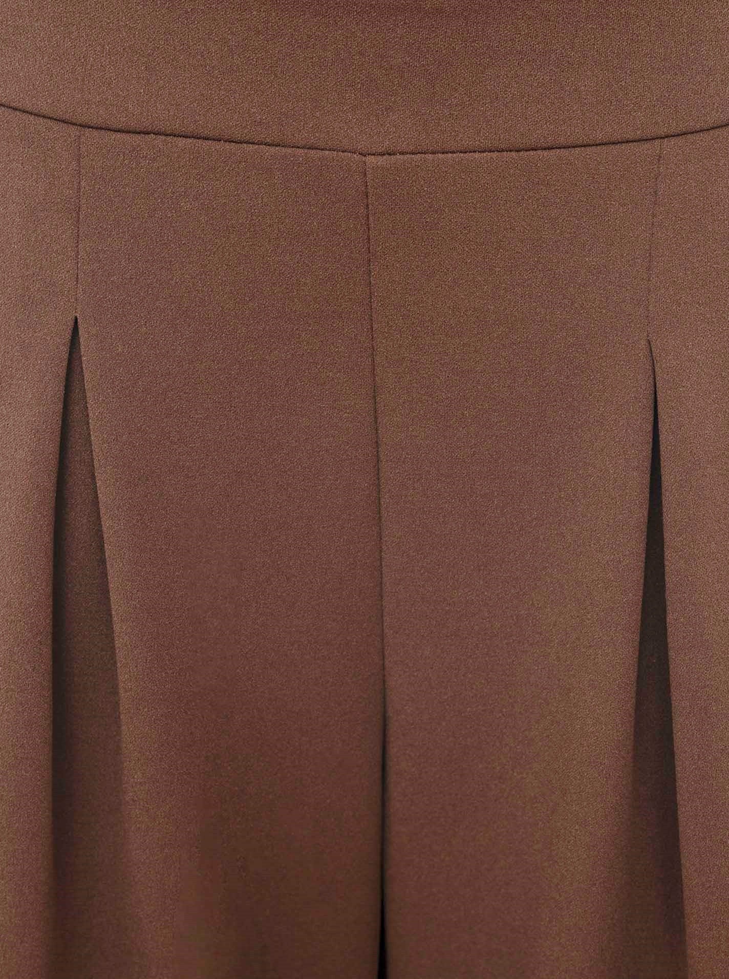 💕 Zwillingsherz Oversize Stoffhose "Bundfalte" Braun