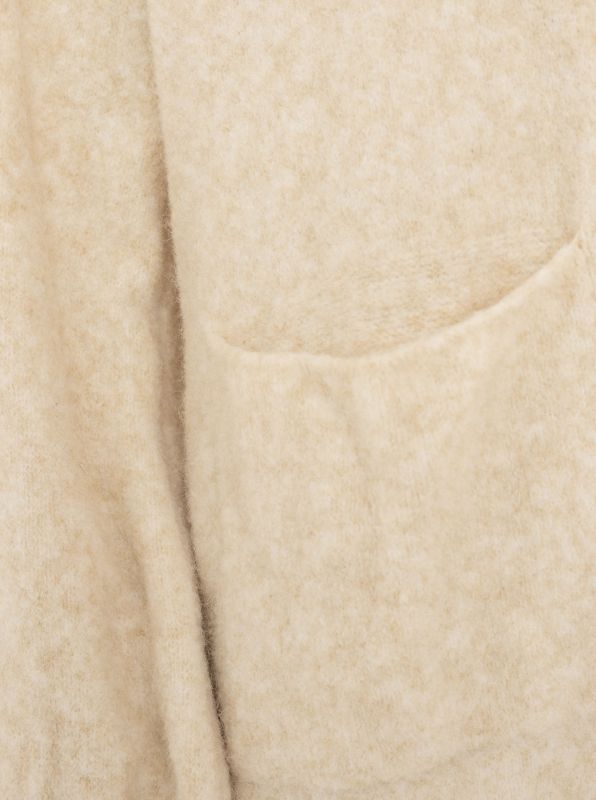 💕 Zwillingsherz Strickjacke "Kuschel" Hellbeige