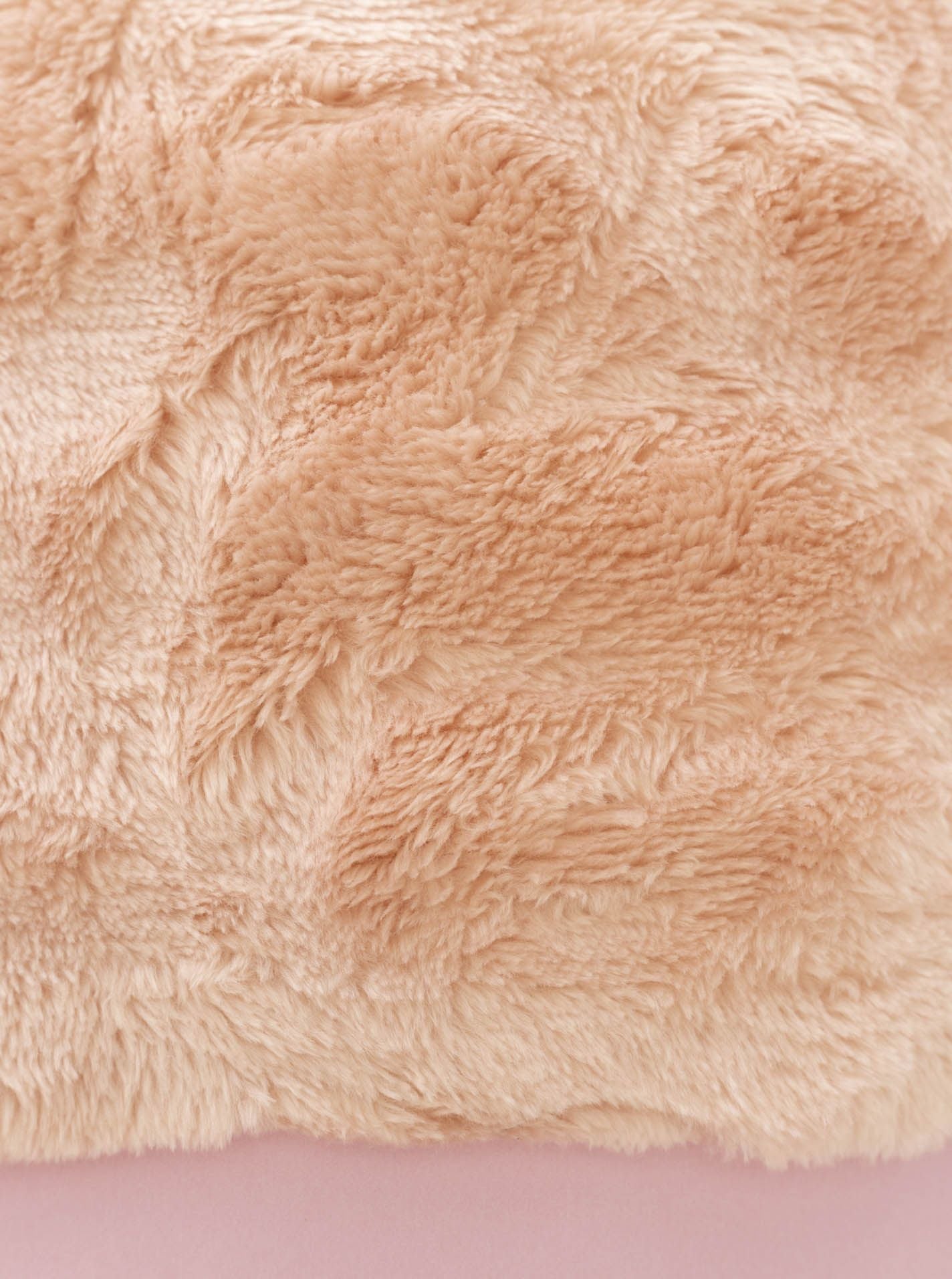 💕 Zwillingsherz Decke Kuscheldecke "Fury" Plüsch Rosa