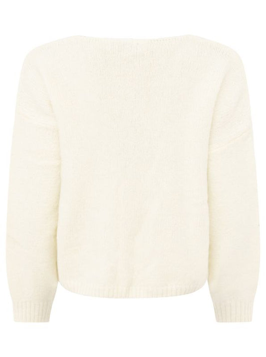 💕 Zwillingsherz Cardigan "Knöpfe" Strickjacke Wollmix Wollweiß