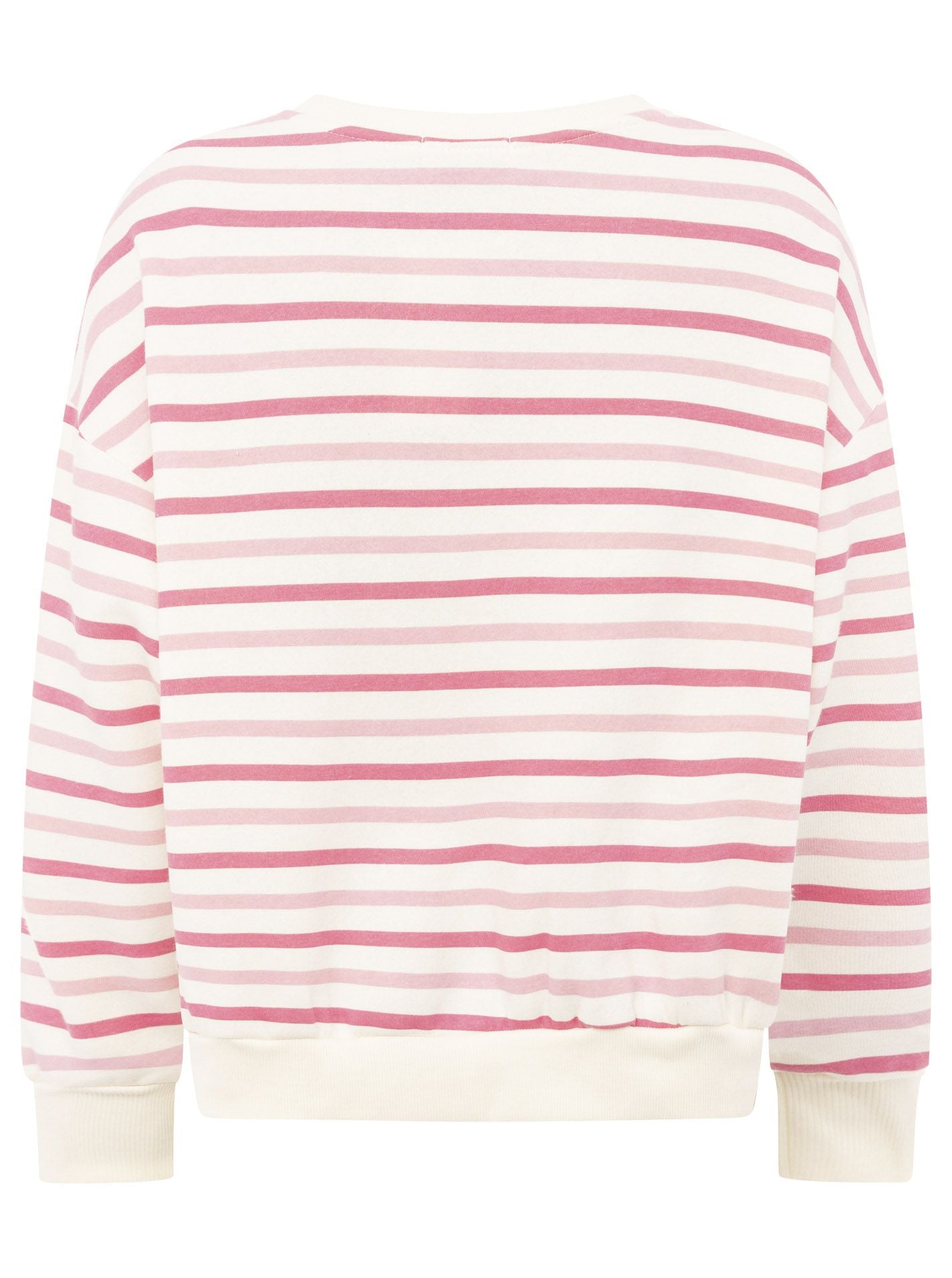 💕 Zwillingsherz Sweatshirt "Basic Stripes" Sweater Oversize Pink