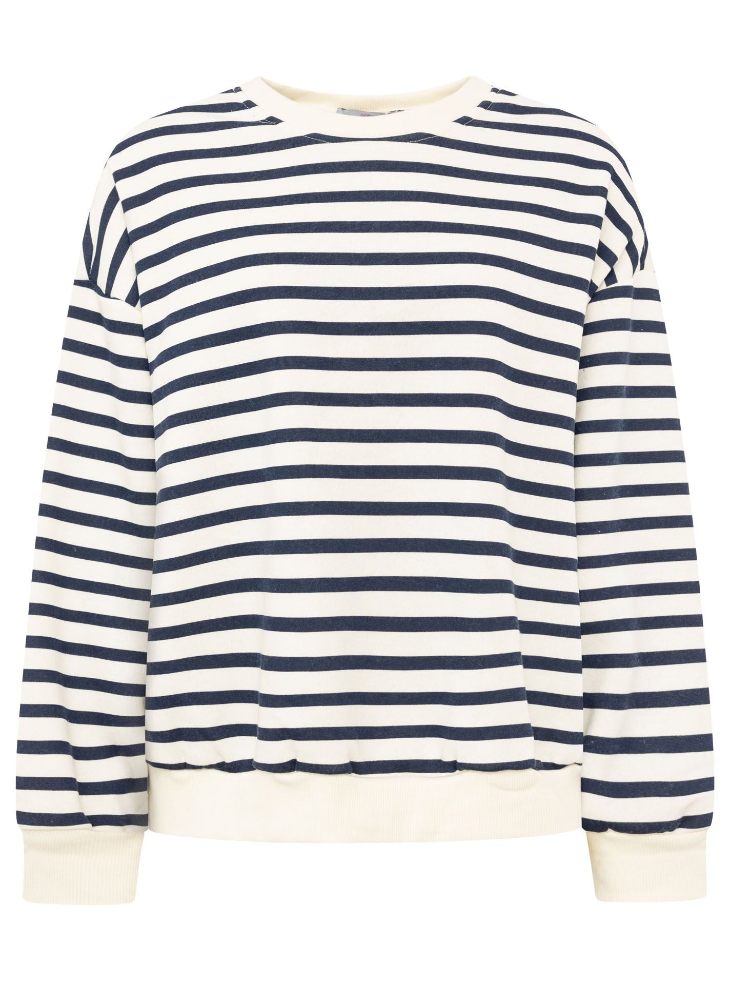 💕 Zwillingsherz Sweatshirt "Basic Stripes" Sweater Oversize Navy