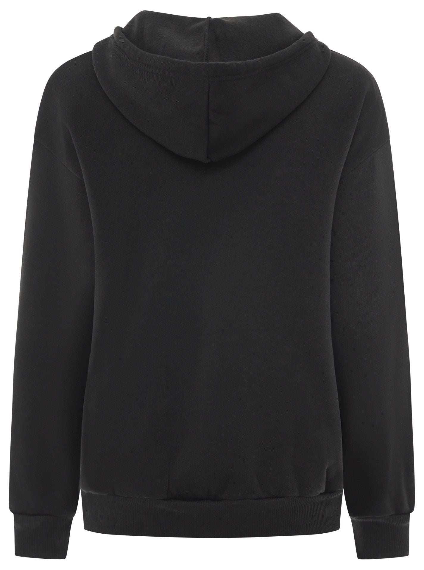 💕 Zwillingsherz Hoodiejacke Zip "Basic Uni" Schwarz