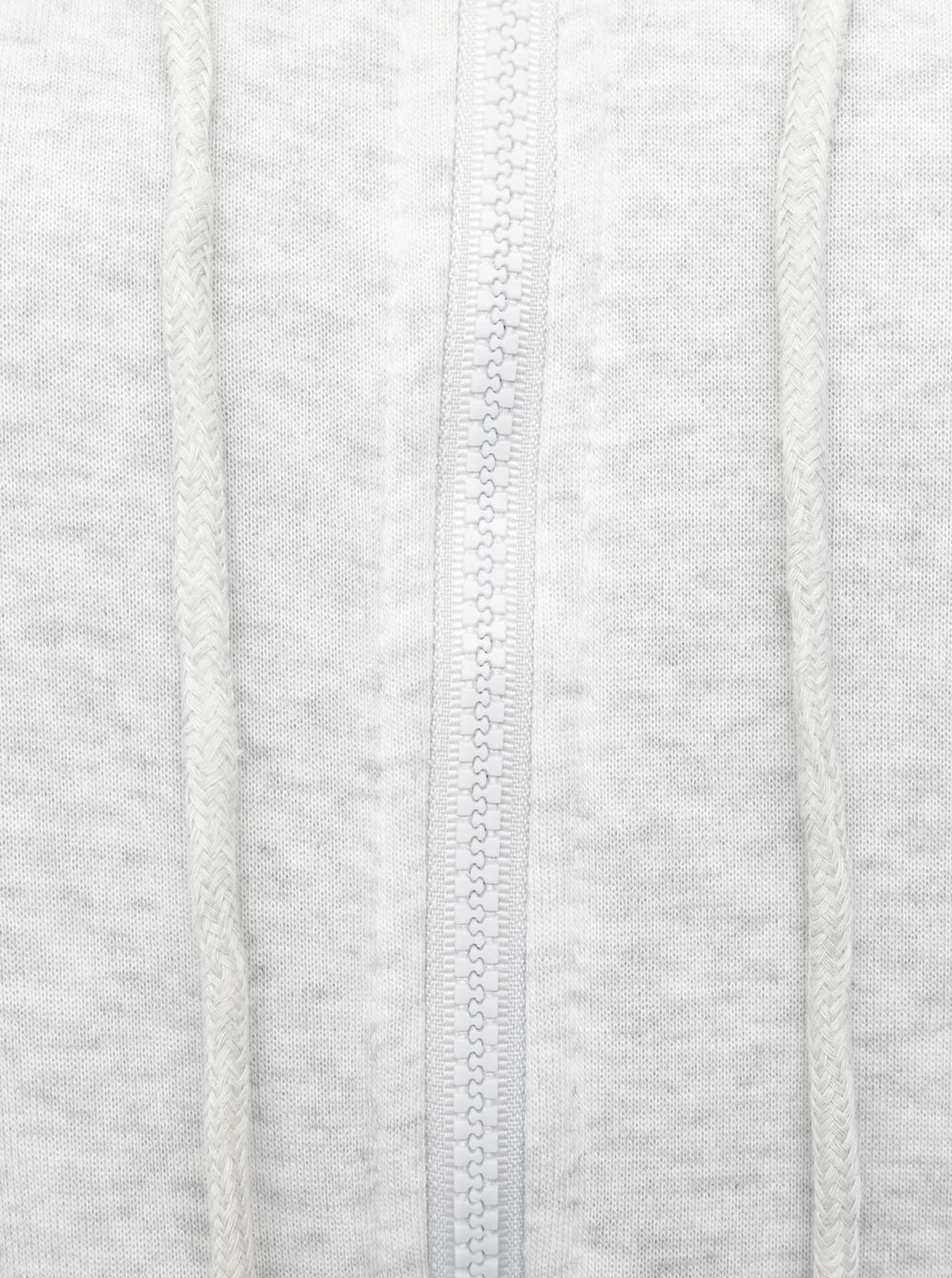 💕 Zwillingsherz Hoodiejacke Zip "Basic Uni" Grau