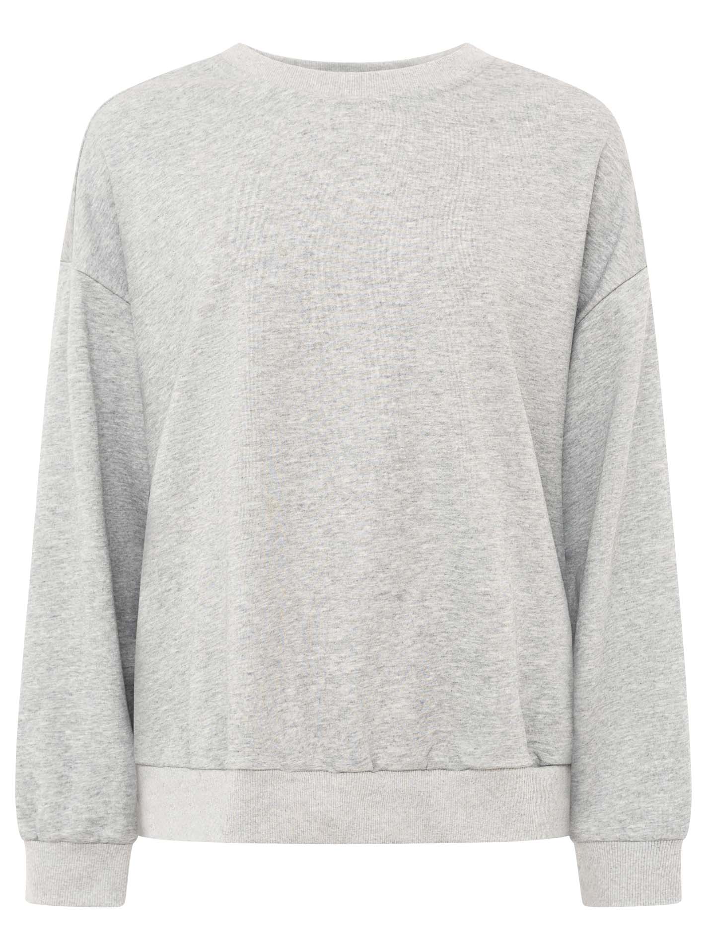 💕 Zwillingsherz Sweatshirt "Basic Uni" Sweater Grau